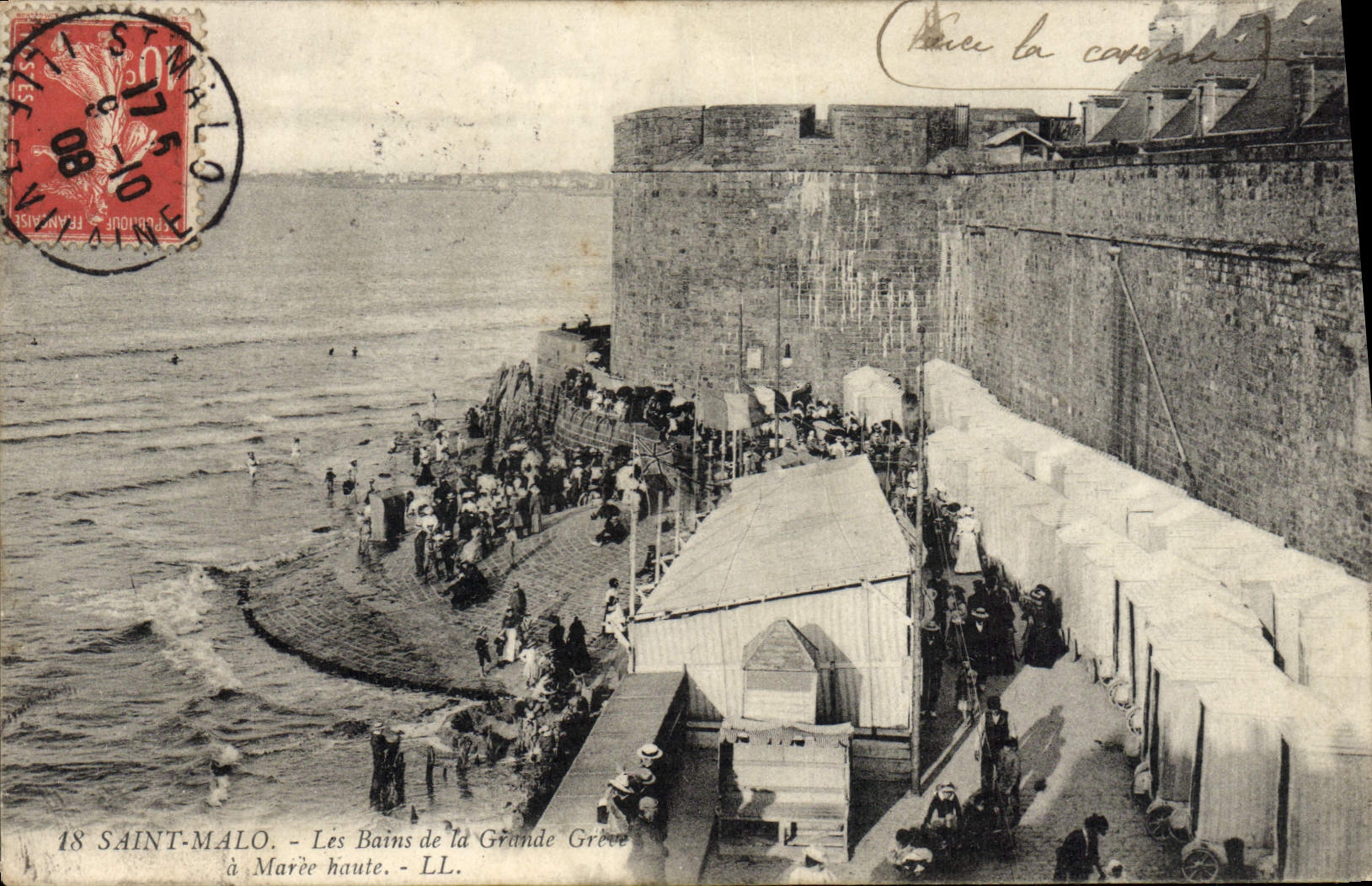 Saint-Malo — I Bagni della Grande Grève a Marea Alta — LL n°18