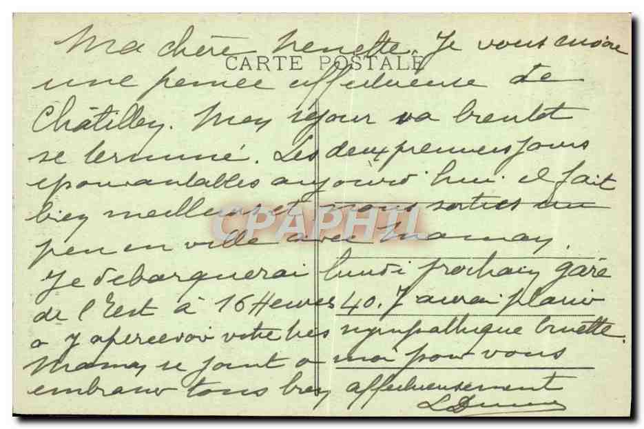 CPA Environs de Chatillon sur Seine Source petrifiante d'Etuf  — Rückseite