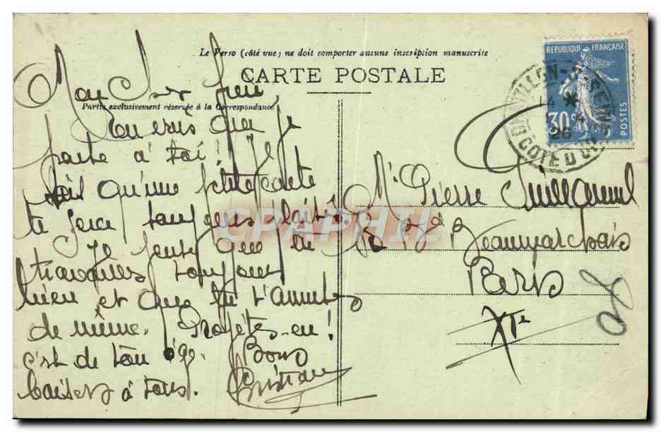 CPA Chatillon sur Seine Le bastion du Petit Haut  — Rückseite