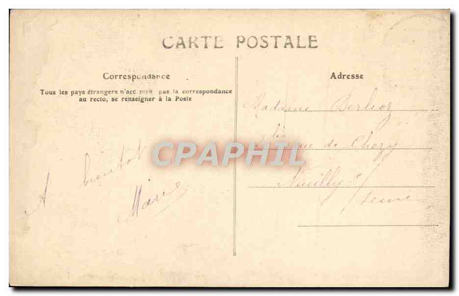 CPA Vallee de Chevreuse Le chateau de Dampierre  — Rückseite