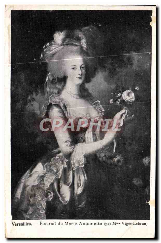 CPA Versailles Portait de Marie Antoinette 