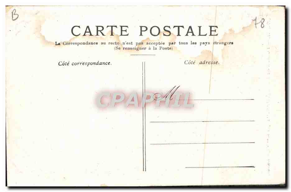 CPA Versailles Portait de Marie Antoinette  — Verso