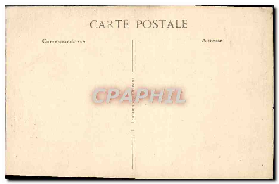 CPA Orleans Maison de Diane de Poitiers — Verso
