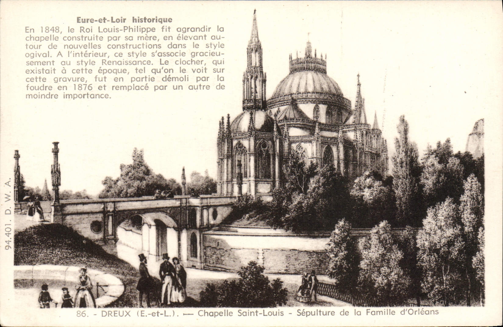 Dreux (Eure-et-Loir) — Chapelle Saint-Louis — Sépulture de la Famille d'Orléans