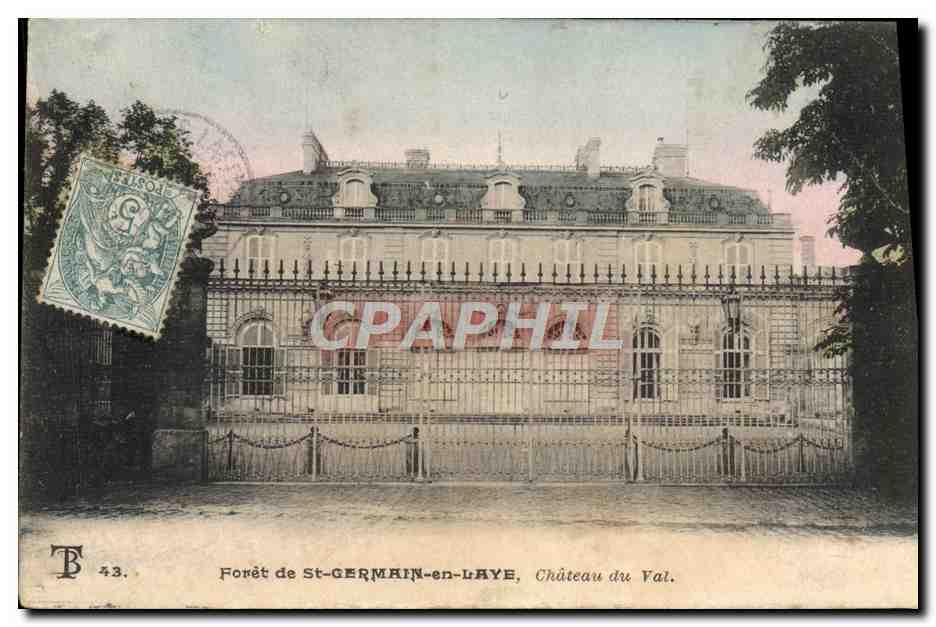 CPA Foret de St Germain en Laye Chateau Du Val