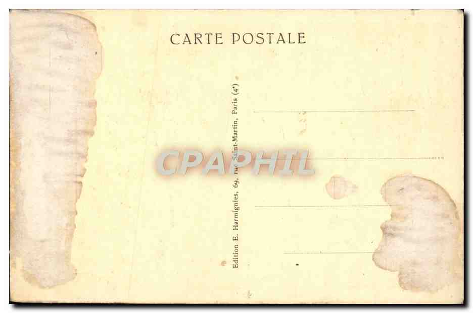 CPA Paris Eglise Notre Dame Portail de Gauche Portail de la Vierge  — Verso
