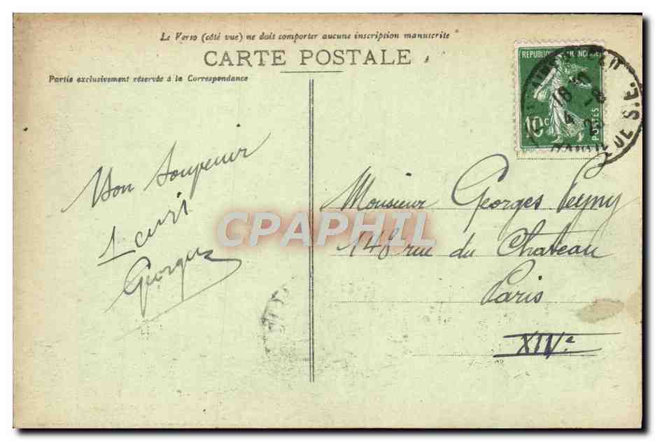Schloss Fontainebleau — Sitzungssaal — Verlag CPAPHIL, Nr. 75 — Rückseite