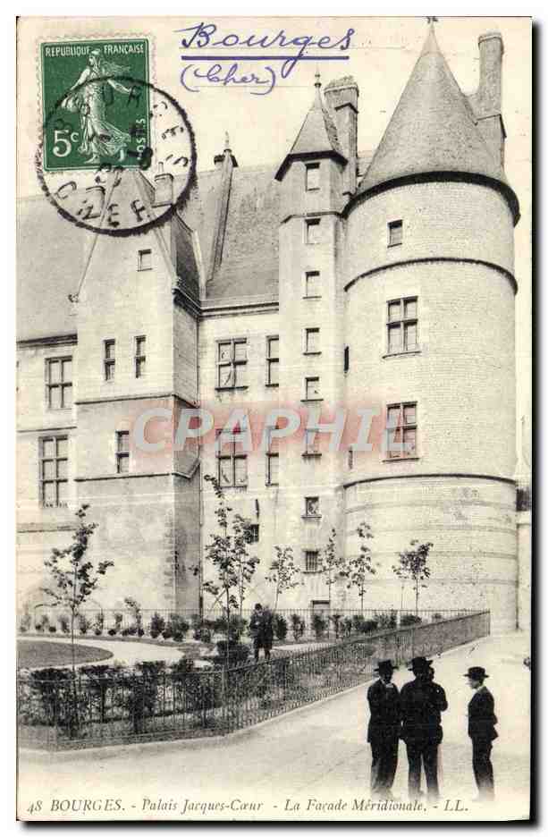 CPA Bourges Palais Jarques Coeur Facade meridionale 