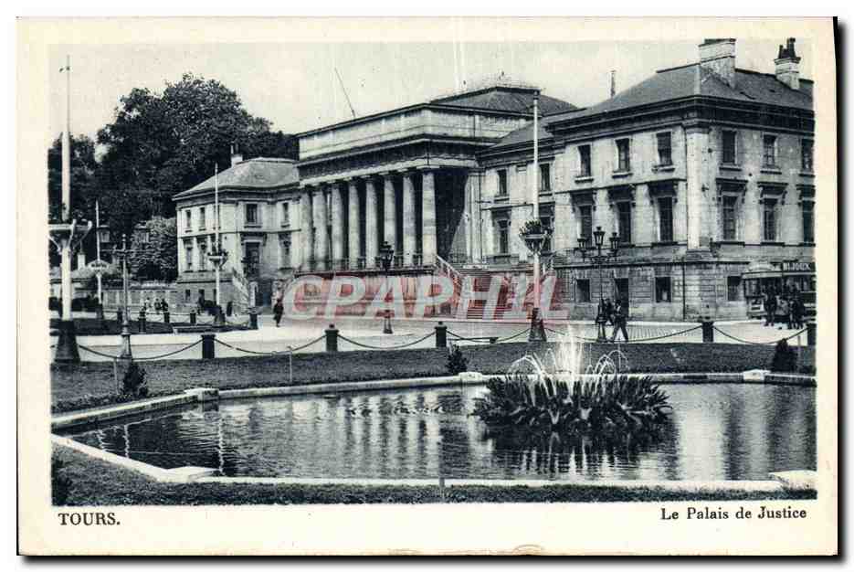 CPA Tours Le Palais de Justice
