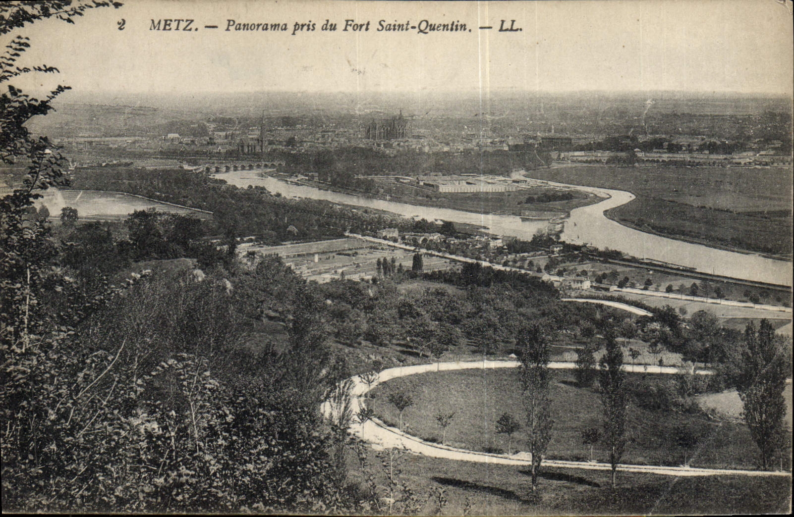CPA Metz Panorama Pris du Fort Saint Quentin