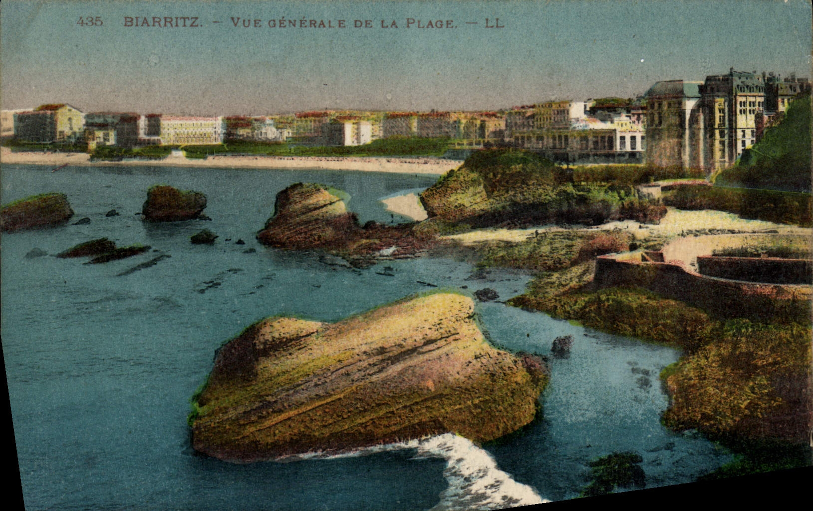 CPA Biarritz Vue Generale De La Plage