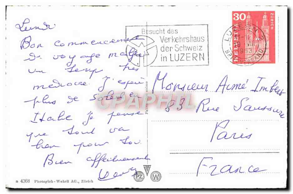 CPM Luzern Spreuerbrucke  — Back