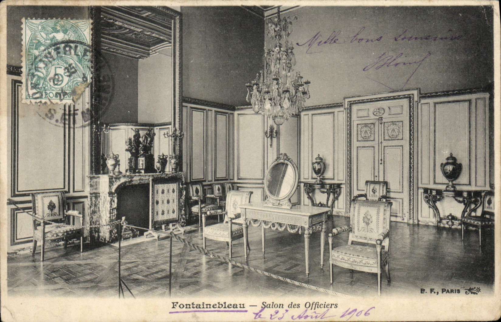 Fontainebleau — Sala de Oficiales — E. F., París
