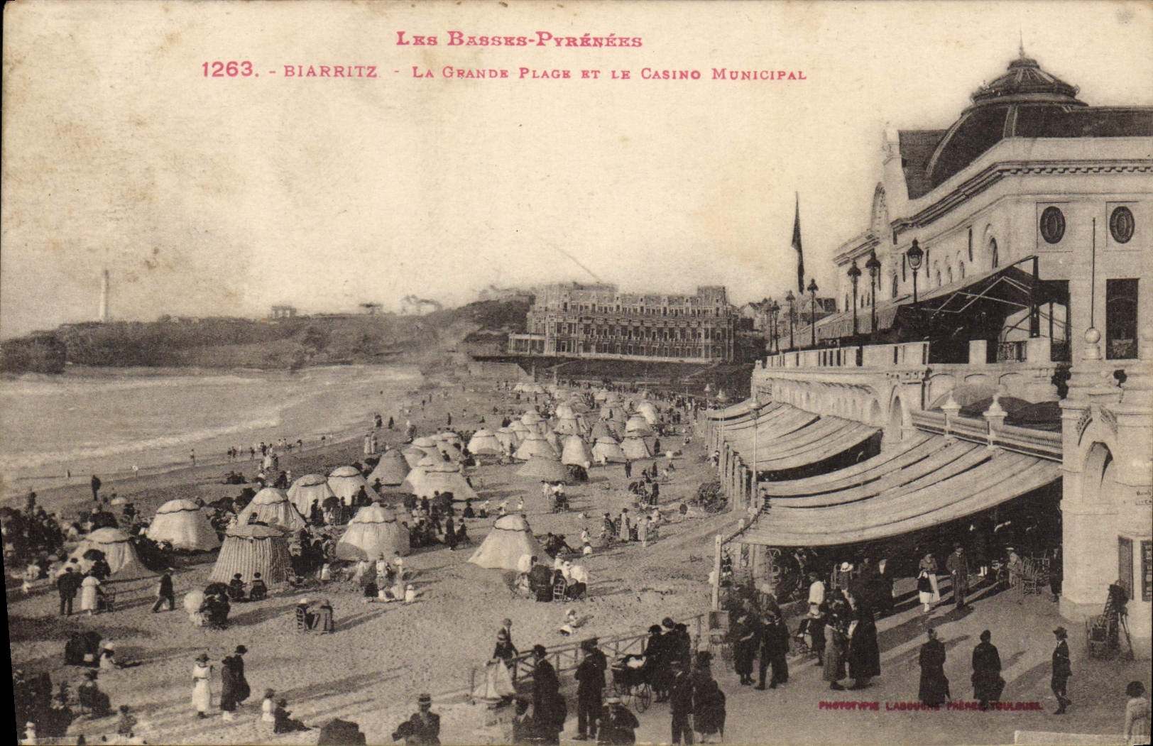CPA Biarritz La Grande Plage Et Le Casino municipal