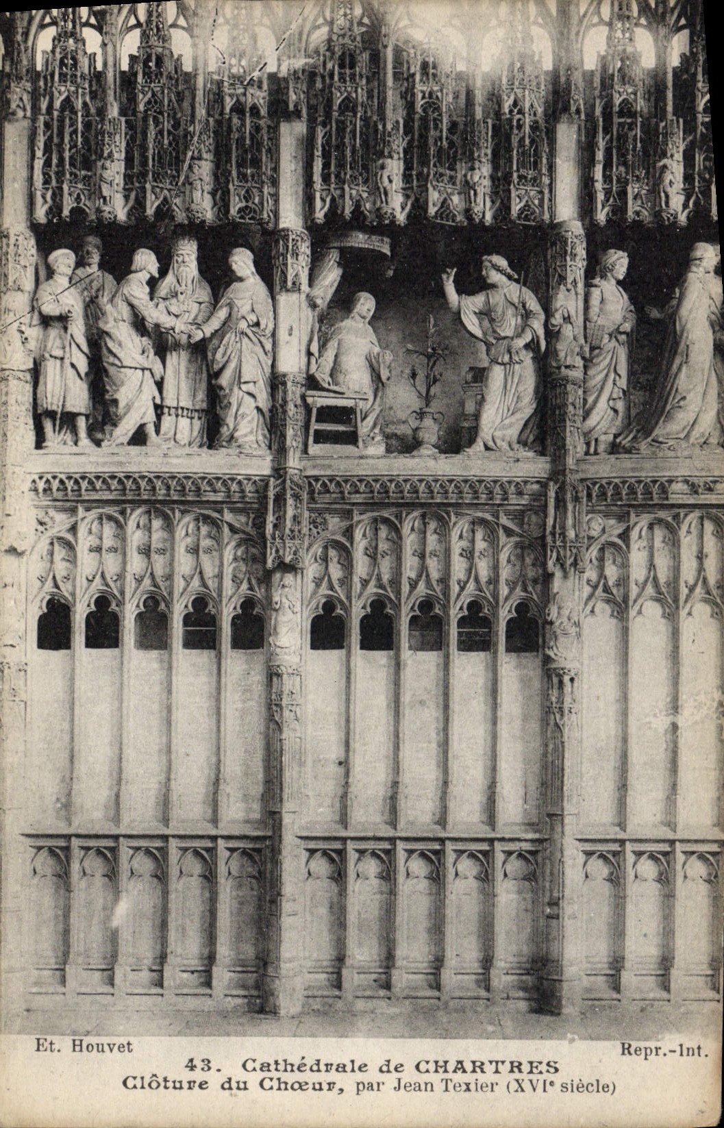 CPA Cathedrale de Chartres Cloture du Choeur par Jean Texier