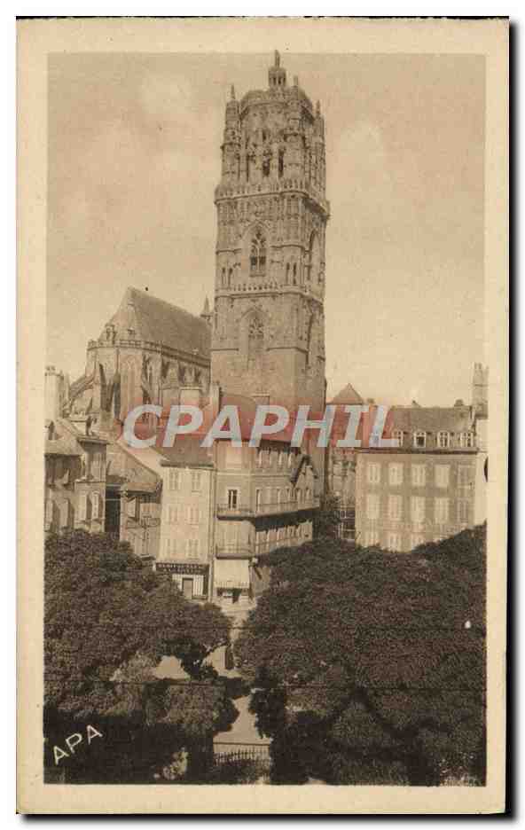 CPA Rodez Clocher de la Cathedrale 