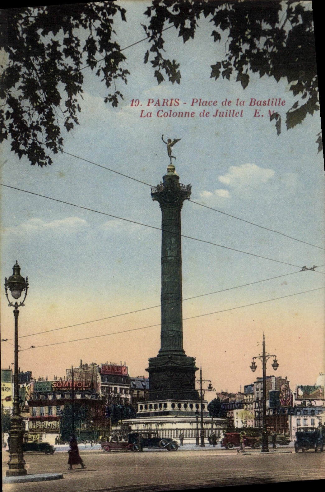 CPA Paris Place de la Bastile La Colonne de Juillet 