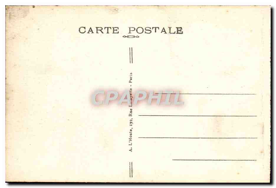 CPA Foret de Compiegne Interieur du Wagon du Marechal Foch Dans lequel fut signe l'armistice Militaria — Verso