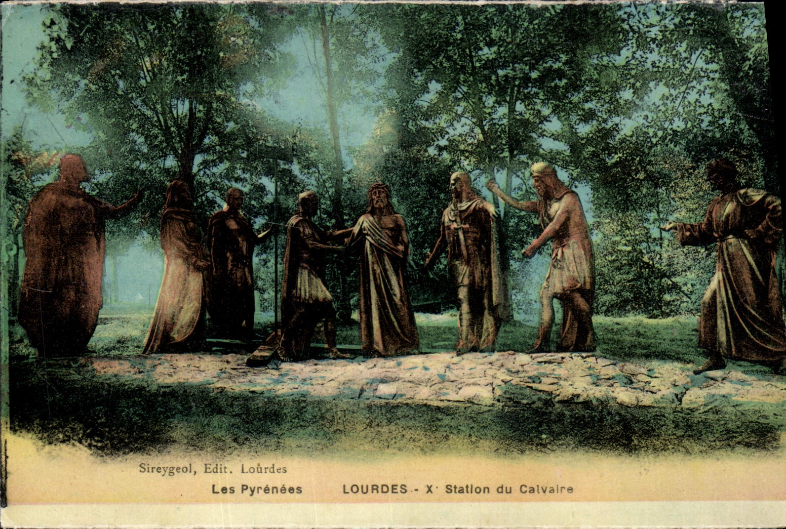 CPA Lourdes Station du calvaire