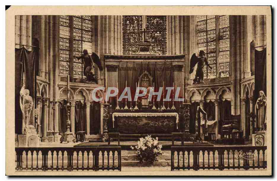 CPA Eglise St Sulpice de Favieres Le choeur
