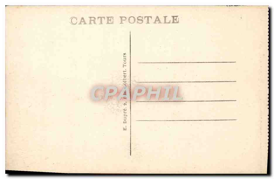 CPA Blois Le Chateau Aile Louis XII — Verso