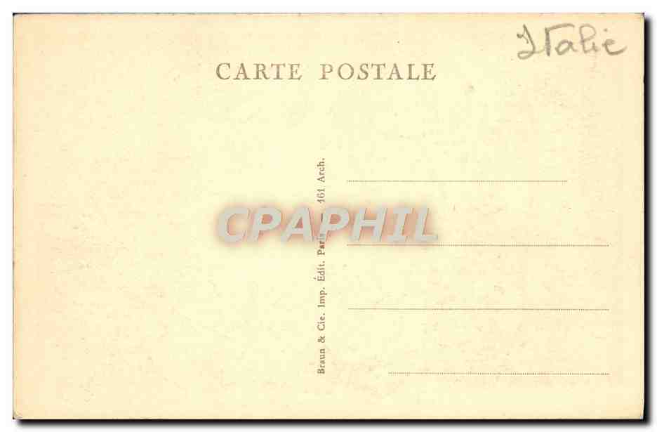 CPA Roma Tombeau D'Adrien dit Fort St Ange — Verso