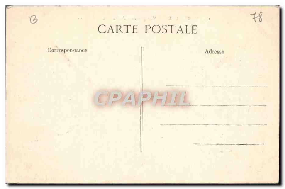 CPA Versailles Vue Generale du Parc et du Chateau — Verso