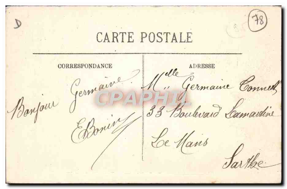 Rambouillet — Le Château — La Tour François Iᵉʳ — LL — Rückseite