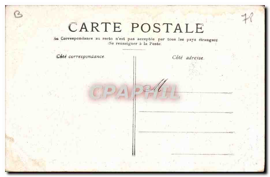 CPA Versailles Le bassin de Neptune Grandes eaux — Verso