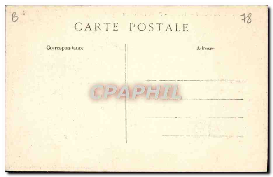 CPA Versailles Le Palais Facade Sur le Parc — Rückseite