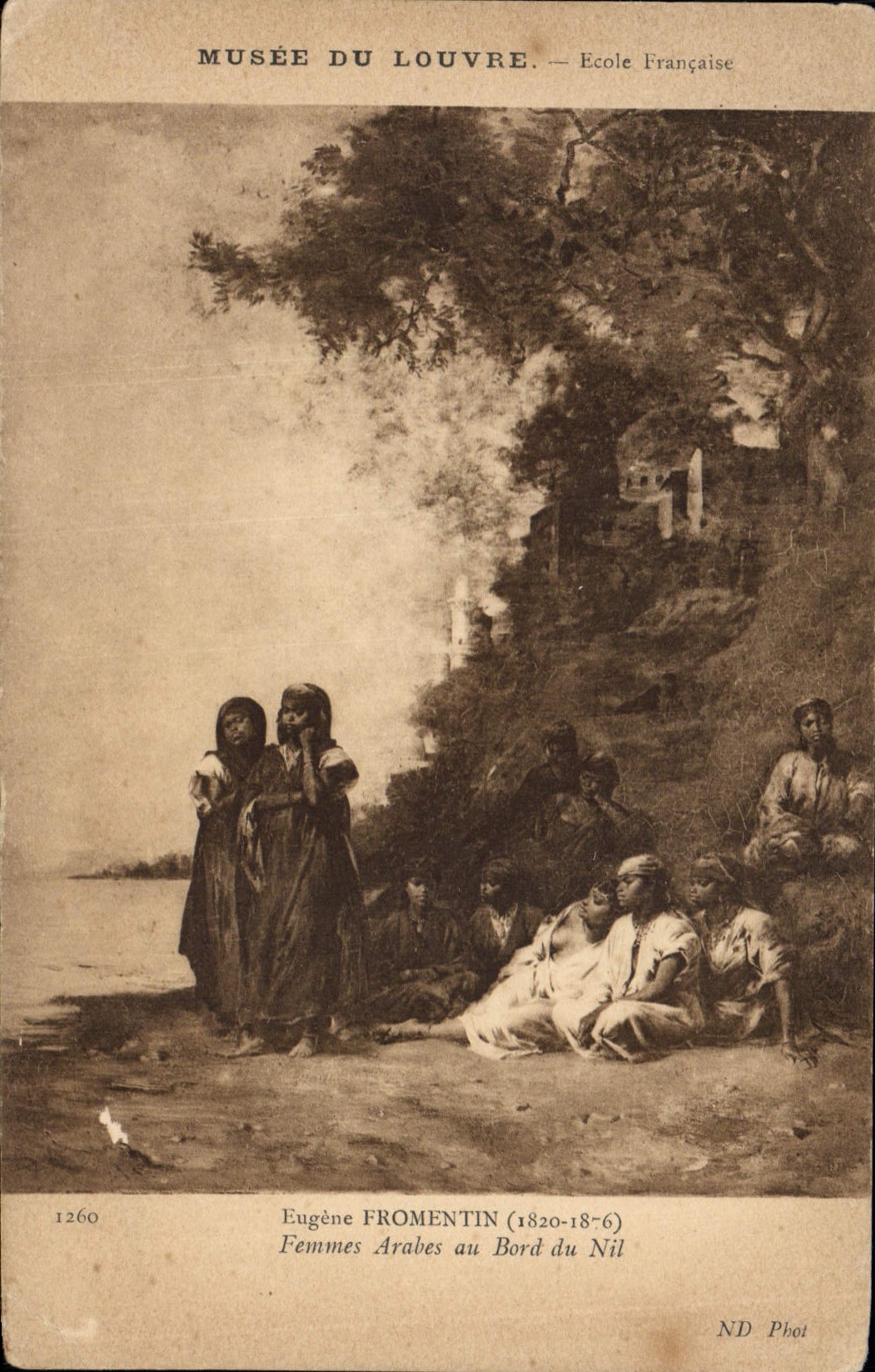CPA Musee Du Louvre Ecole Francaise Paris Eugene Fromentin Femmes arabes au Bord du Nil 