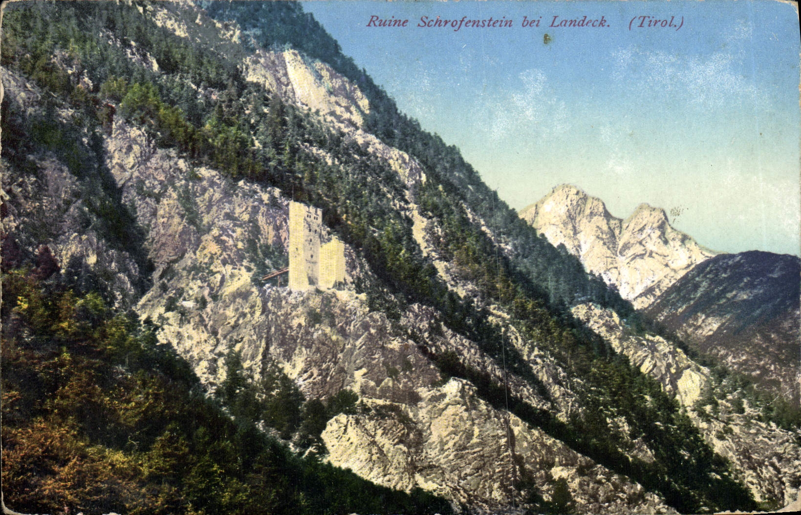 CPA Ruine Schrofenstein bei Landeck Tirol