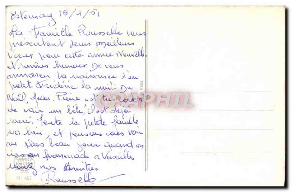 CPA Fantaisie Femme — Verso