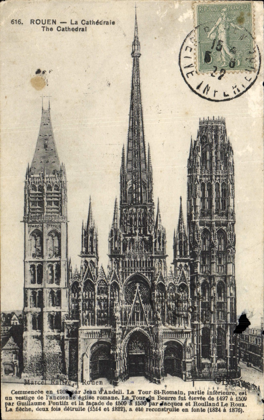 CPA Rouen La Cathedrale 