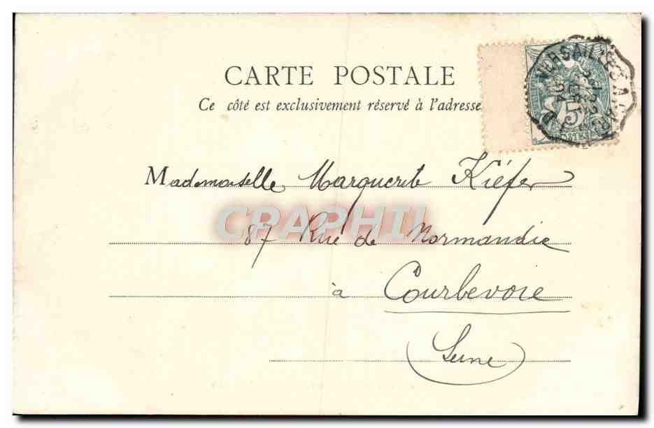 CPA Versailles Les bains d'Apollon — Verso