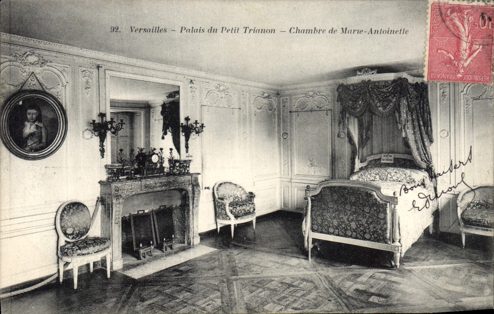 CPA Versailles Palais Du Petit Trianon Chambre de Marie Antoinette Napoleon