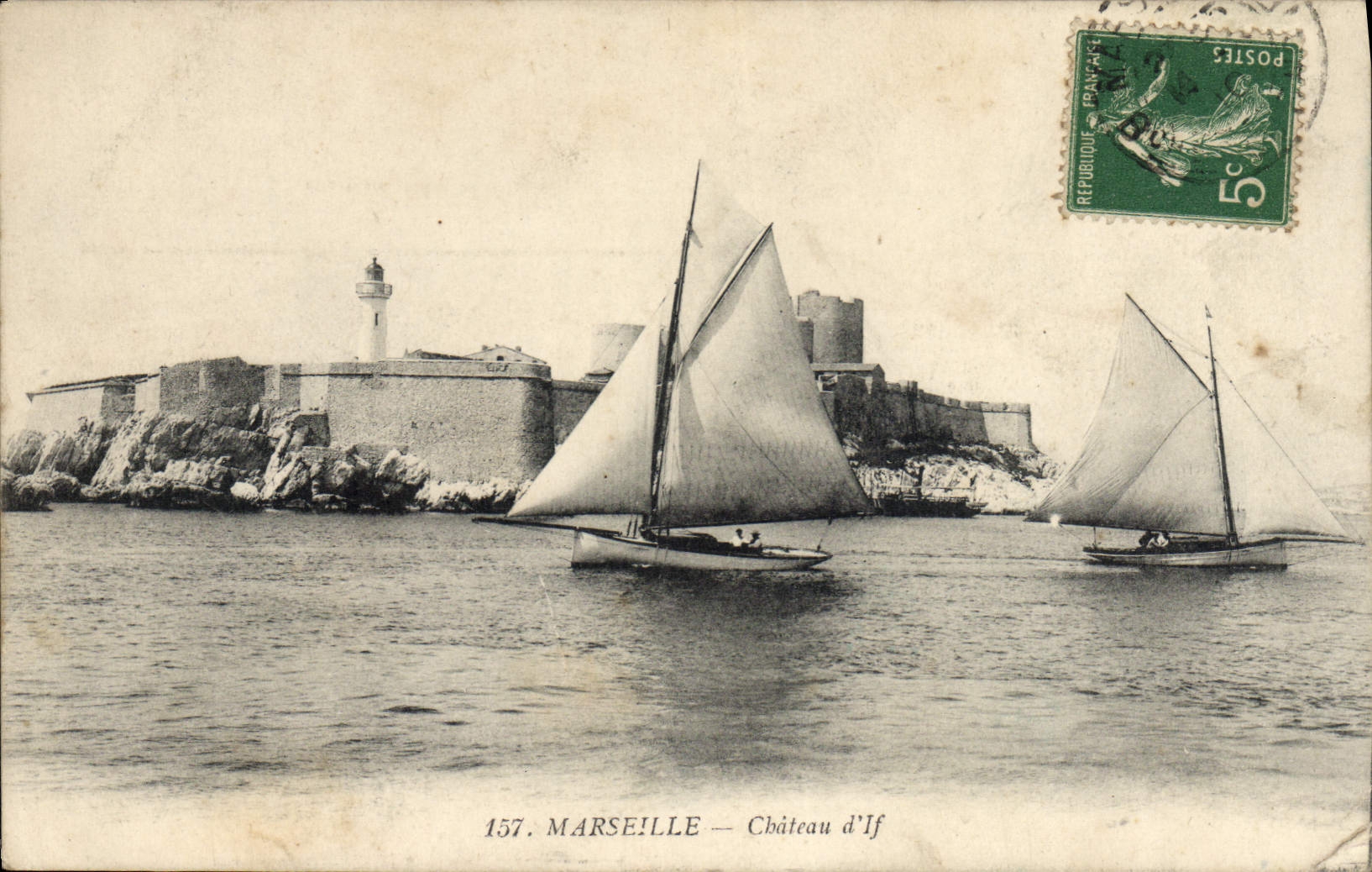 CPA Marseille Chateau d'If Bateaux
