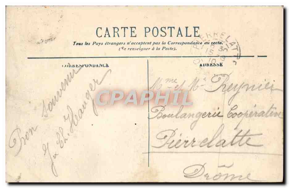 CPA Marseille Chateau d'If Bateaux — Rückseite