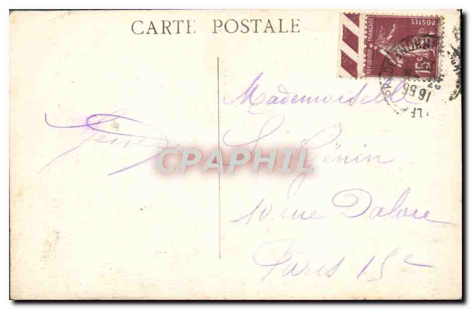 Marseille — Vue générale du Vieux-Port — éditeur non identifié, n° de série 75 — Achterkant