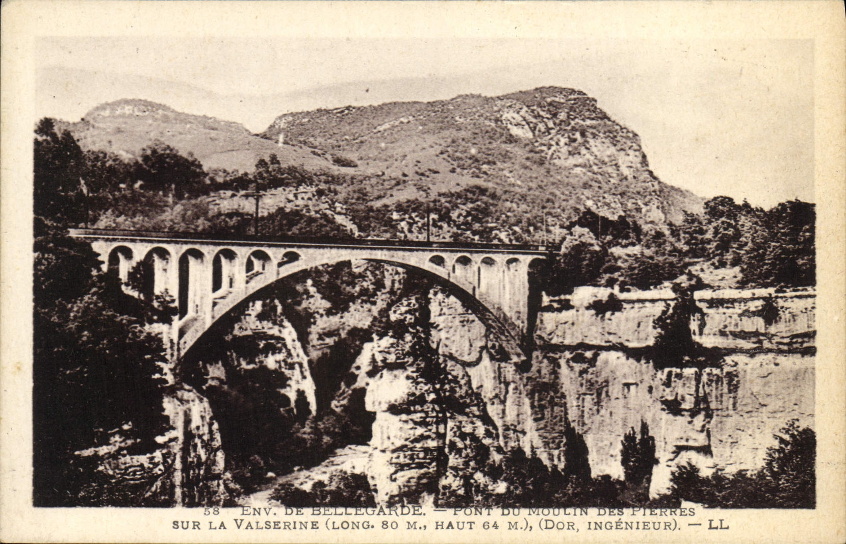 CPA Ars De Bellegarde Pont Du Moulin Des Pierres sur la Valserine 