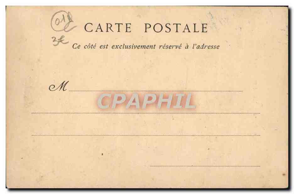 CPA Bourg Eglise de Brou Le lutrin — Verso