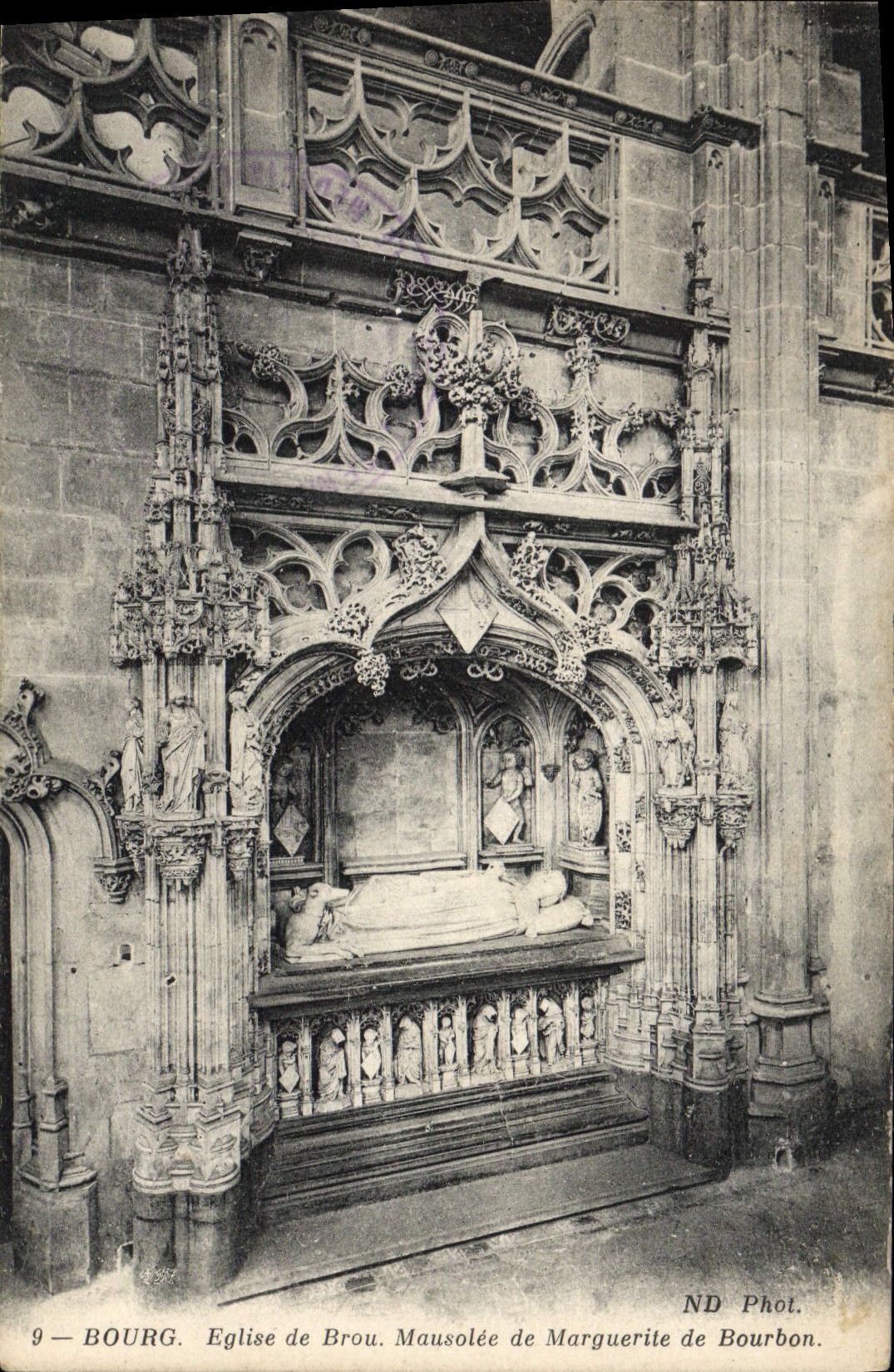 CPA Bourg Eglise de Brou Mausolee de Marguerite de Bourbon 
