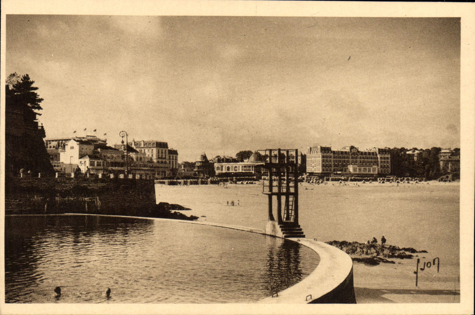 CPA Dinard La piscine et la Plage 