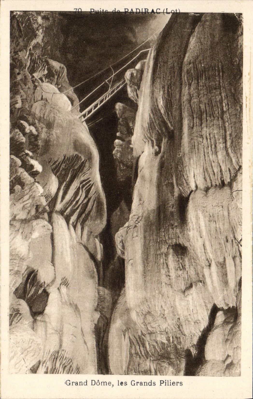 Grand Dôme, die Großen Säulen — Puite de Radirac (Lot) — Phototypie-Héliotype