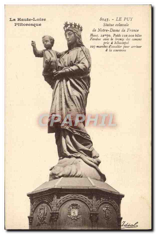 CPA Le Puy en Velay Statue colossale de Notre Dame de France 