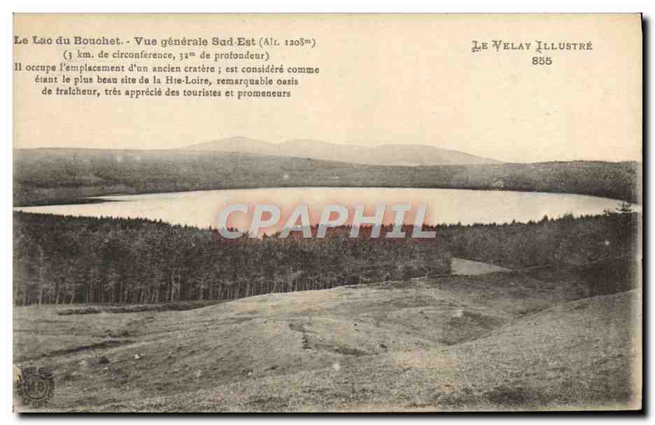 CPA Le lac du Bouchet Vue generale Du sud Est 