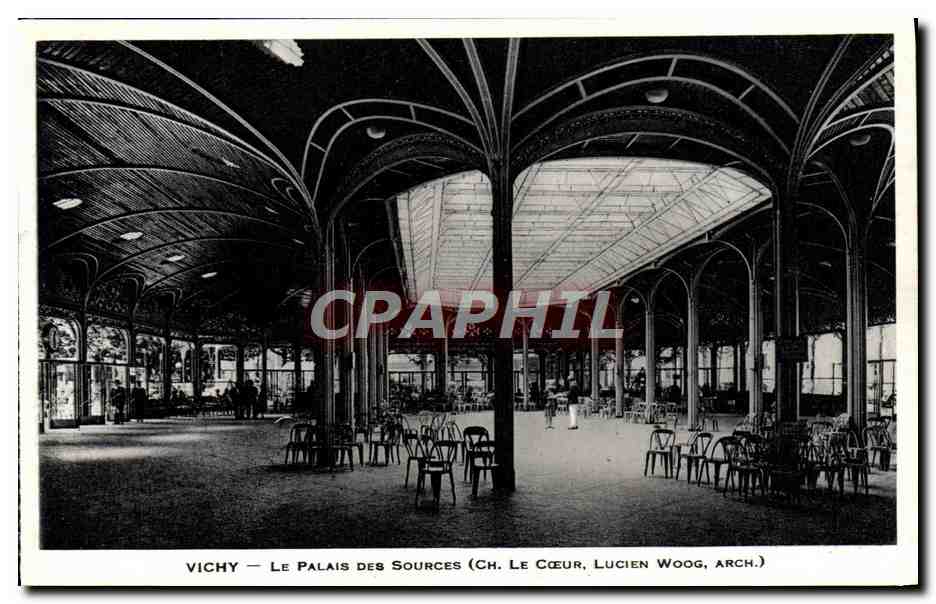 CPA Vichy Le palais des sources 