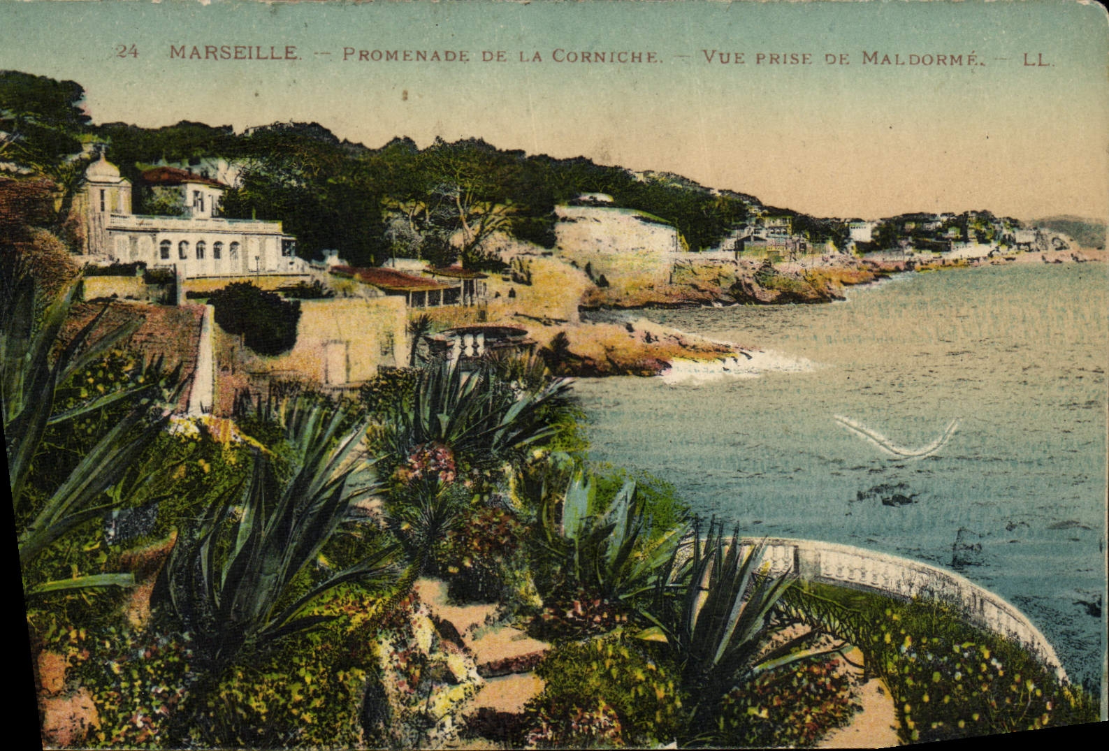 CPA Marseille Promenade De La Corniche Vue Prise de Maldorme