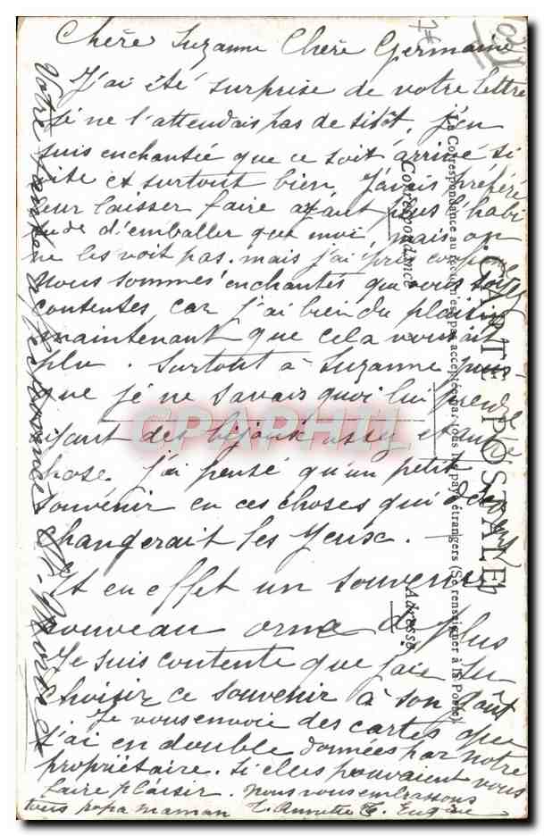 Vichy — Hôpital Militaire — éditeur Staerck, Paris — Verso