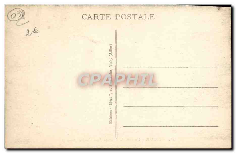 CPA Vichy Un Coin Du Nouveau Parc Jardin anglais — Verso